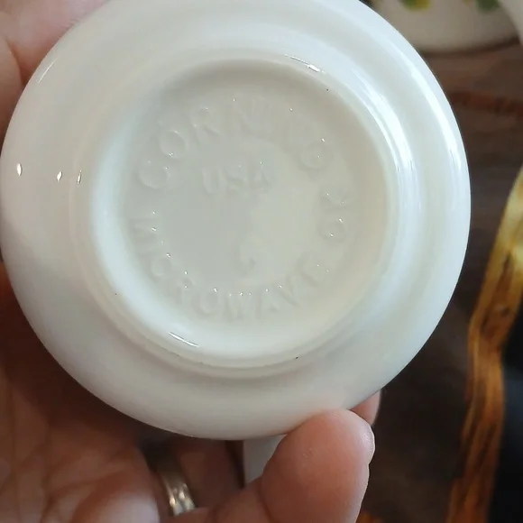 Vintage Corning Summer blush coffee cups set of 4 - Picture 4 of 4